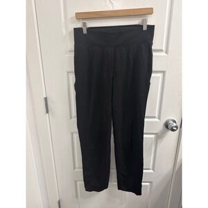 Kit and Ace Womens Black High Rise Straight Leg Performance Trousers Size 8